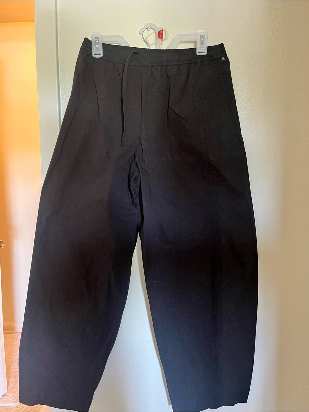 MANGO Black Pull-On Casual Pants